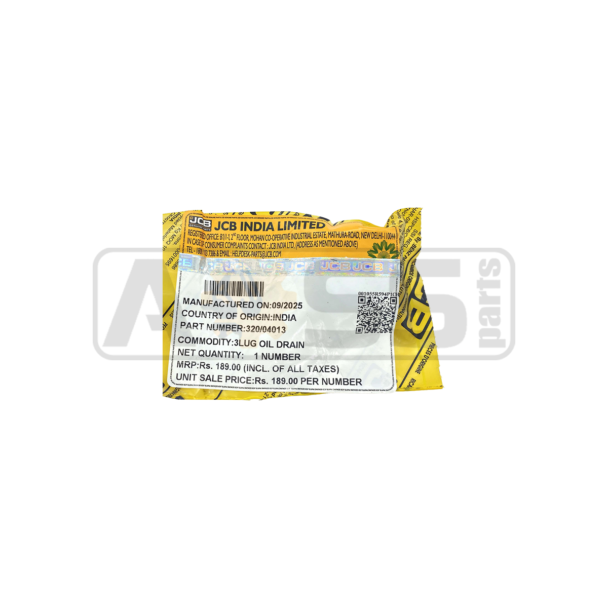 Пробка сливная картера SB 320/04013 JCB