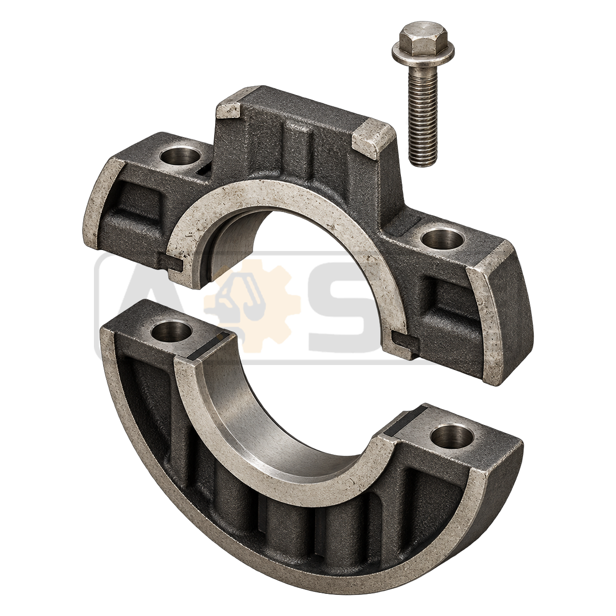 Держатель шейки коленвала (постель коленвала) (JCB) 02/634004