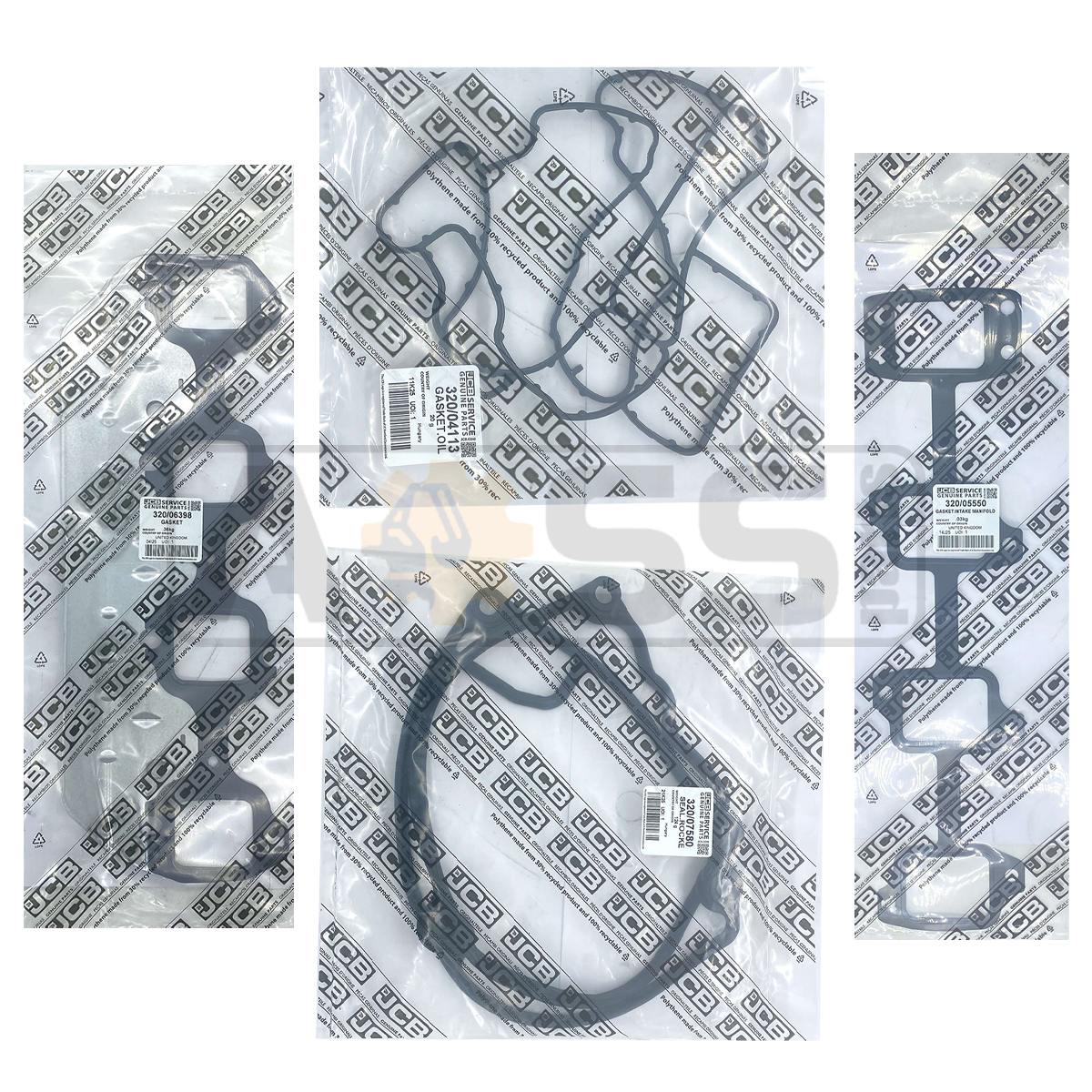 Комплект прокладок верх. (дв. SB) 320/09382 320/09280 АНГЛИЯ JCB