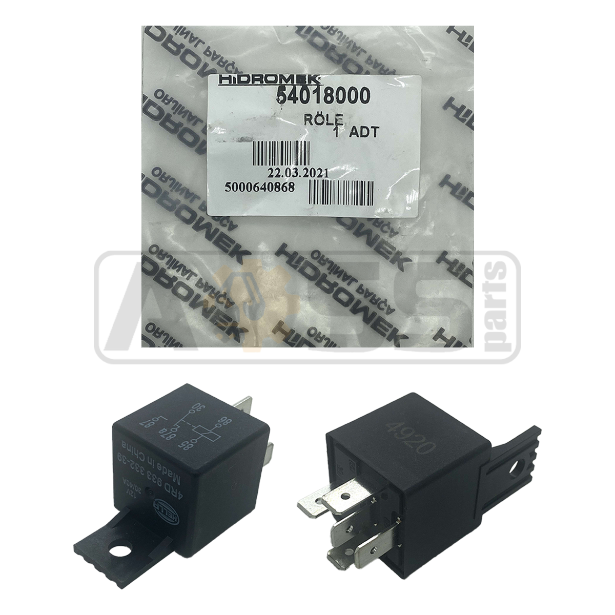 Реле стартера 540/18000 HMK
